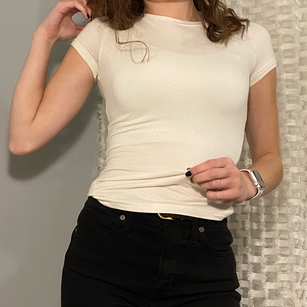 Tight white top